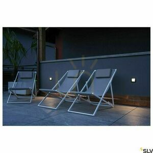 Infälld vägglampa SLV DOWNUNDER OUT LED L antracit 4W 3000K IP55 233615 small 2