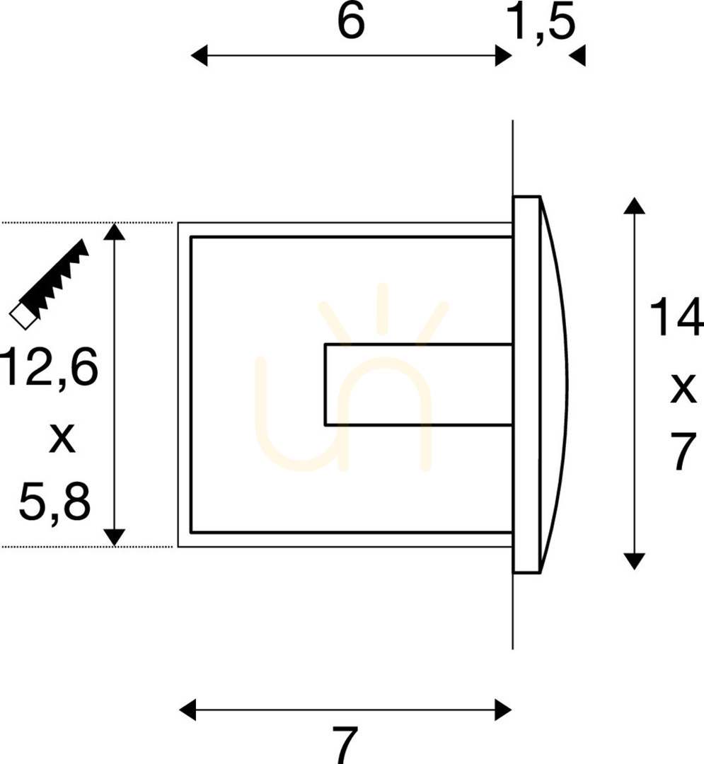 Förhandsvisning Infälld vägglampa SLV DOWNUNDER OUT LED M vit 4W 3000K IP55 233621 Infälld vägglampa SLV DOWNUNDER OUT LED M vit 4W 3000K IP55 233621