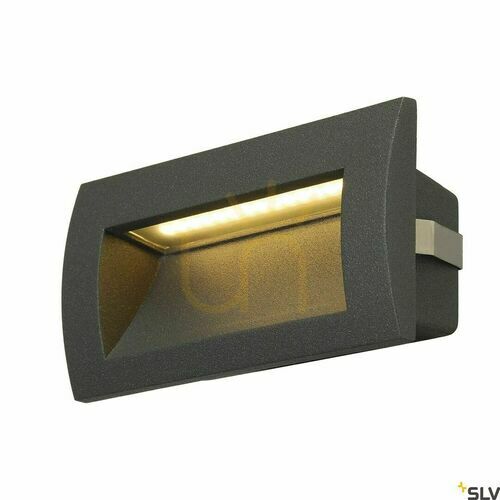 Kontrollera Infälld vägglampa SLV DOWNUNDER OUT LED M antracit 4W 3000K IP55 233625