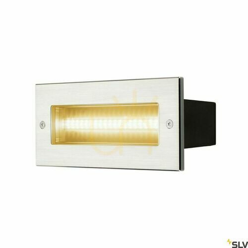 Kontrollera Utomhus infälld vägglampa SLV BRICK LED rostfritt stål 3000K IP65 233650