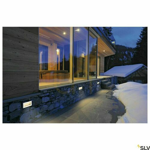 Kontrollera Infälld utomhusvägglampa SLV BRICK LED rostfritt stål 9,5W 3000K IP65 233660