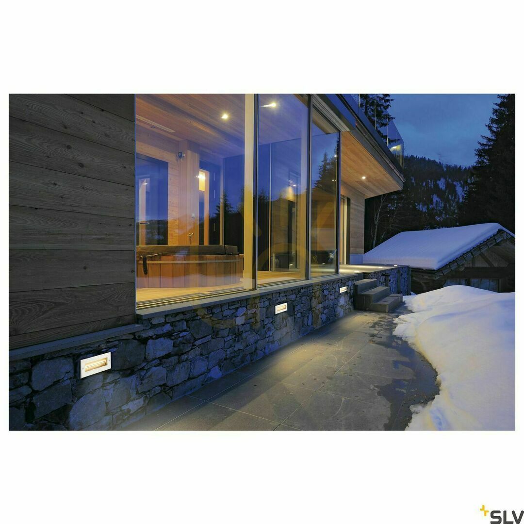 Visa Infälld vägglampa SLV BRICK LED rostfritt stål 9,5W 3000K IP65 233660 Infälld vägglampa SLV BRICK LED rostfritt stål 9,5W 3000K IP65 233660
