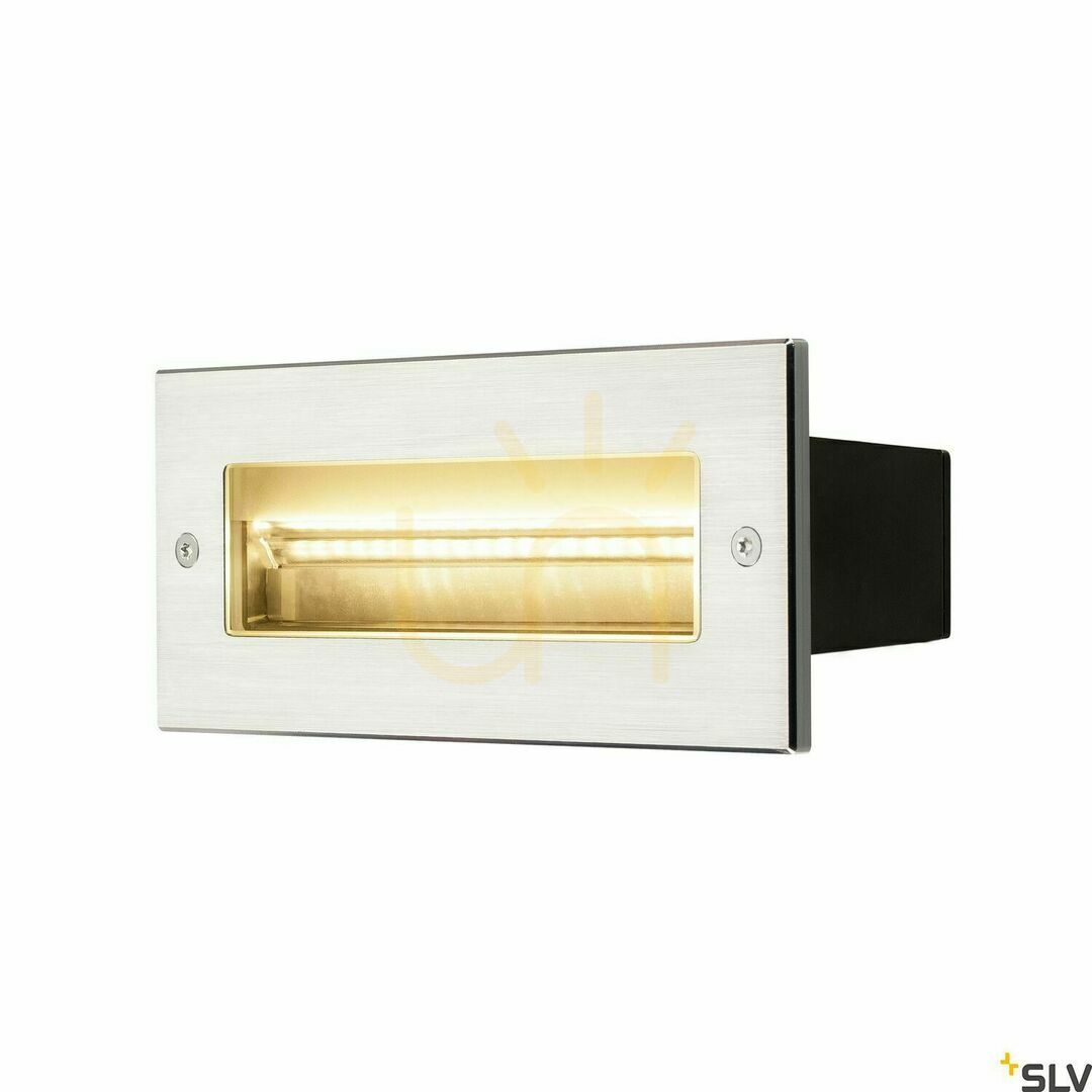 Kontrollera Infälld vägglampa SLV BRICK LED rostfritt stål 9,5W 3000K IP65 233660 Infälld vägglampa SLV BRICK LED rostfritt stål 9,5W 3000K IP65 233660