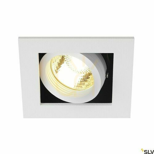 Kontrollera Infälld armatur SLV KADUX 1 vit GU10 50W 230V 115511