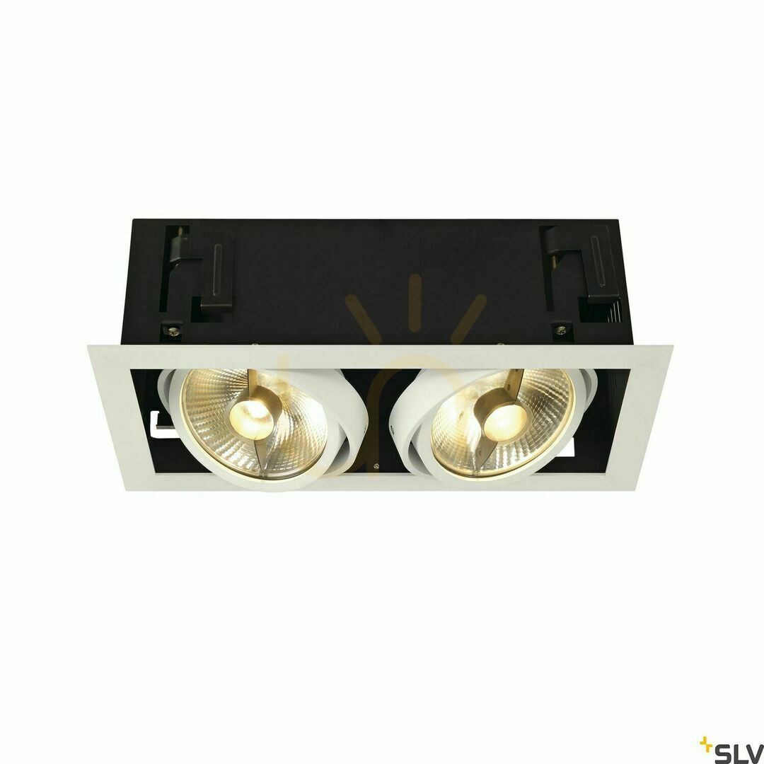 Kontrollera Infälld armatur SLV KADUX 2 vit ES111 75W 230V 115551 Infälld armatur SLV KADUX 2 vit ES111 75W 230V 115551
