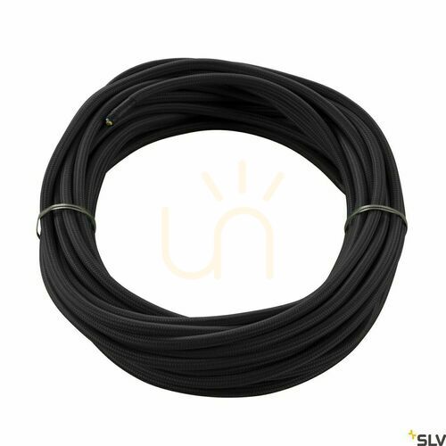 Kontrollera Textilkabel SLV Zubehör svart PVC 10 m 3x0,75 mm² 961270