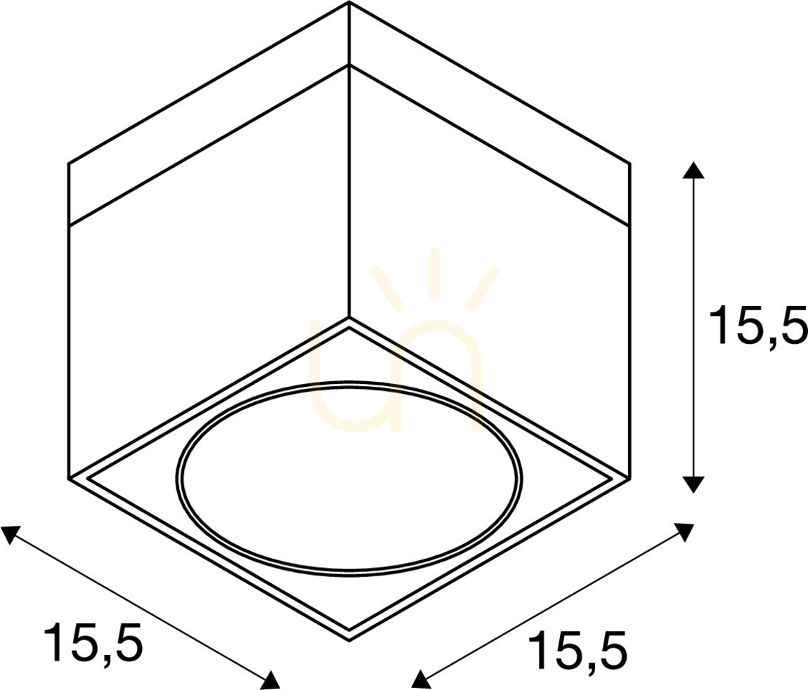 Förhandsvisning Taklampa SLV KARDAMOD ES111 svart stål 15,5 cm 117100 Taklampa SLV KARDAMOD ES111 svart stål 15,5 cm 117100
