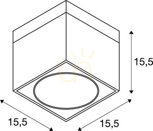 Taklampa SLV KARDAMOD ES111 vit stål 15,5 cm 117101 small 3