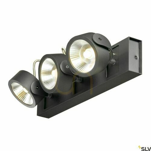 Kontrollera Utanpåliggande lampa SLV KALU svart LED 44W 3000K 1000131