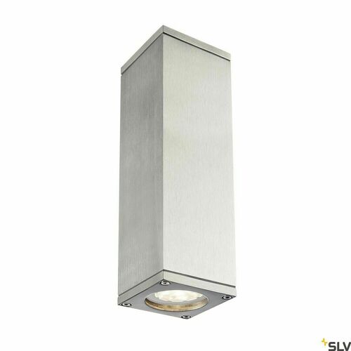 Kontrollera Utomhusvägglampa SLV THEO Up/Down silver IP44 35W 1000331