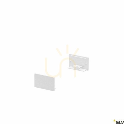 Kontrollera Ändlock SLV GRAZIA 20 vit aluminium 1000560