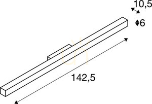 Vägglampa SLV Q-LINE WALL svart LED 45W 3000K 142,5 cm 1000669 small 4