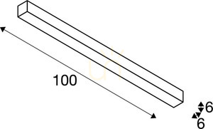 Taklampa SLV Q-LINE CL vit 46W 3000K 100 cm 1000685 3 Taklampa SLV Q-LINE CL vit 46W 3000K 100 cm 1000685 small 3
