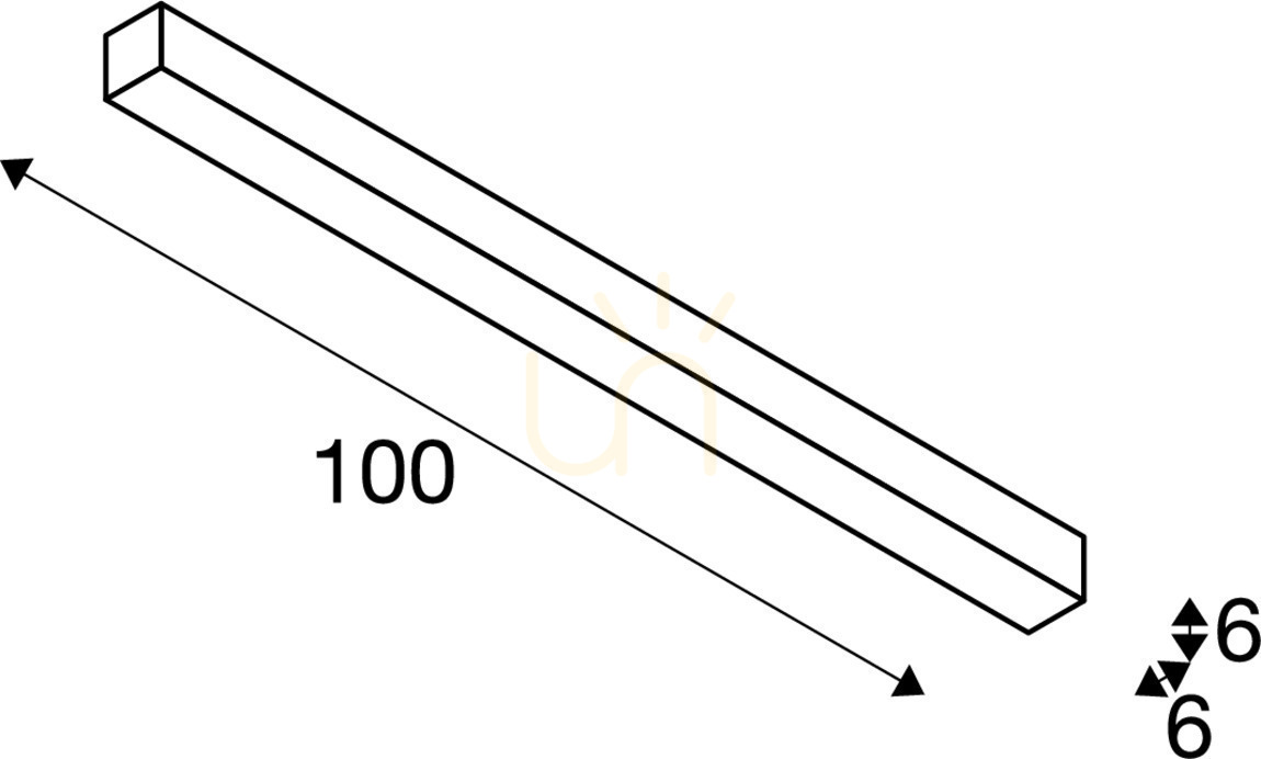 Display Taklampa SLV Q-LINE CL vit 46W 3000K 100 cm 1000685 Taklampa SLV Q-LINE CL vit 46W 3000K 100 cm 1000685