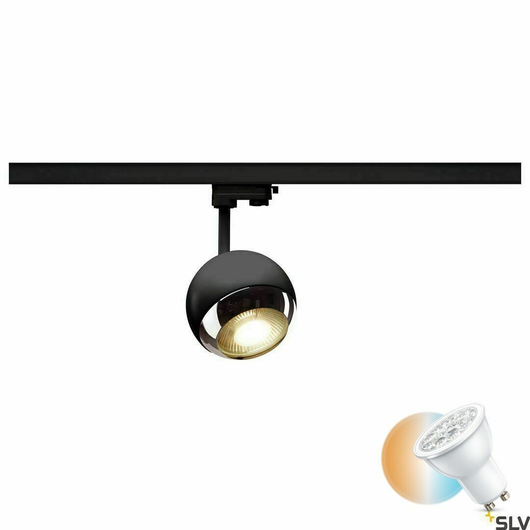 Kontrollera Spårljus SLV Light Eye 150 svart GU10 3-fas 1000707 Spårljus SLV Light Eye 150 svart GU10 3-fas 1000707