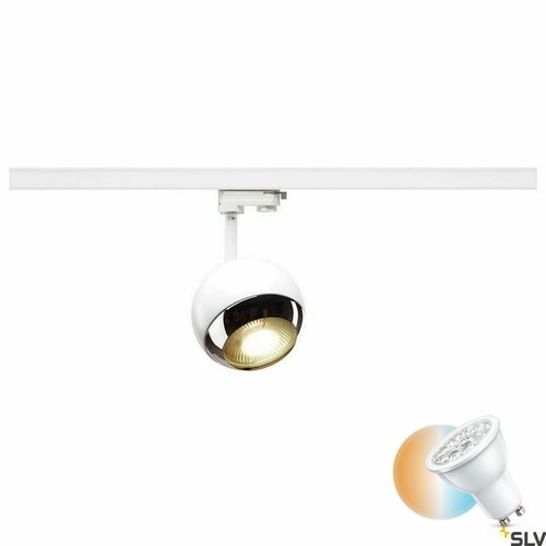 Kontrollera Spårljus SLV Light Eye 150 vit/krom GU10 75W 3-fas 1000708