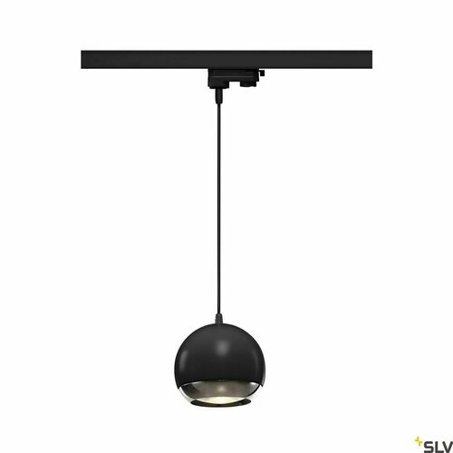 Kontrollera Pendellampa för strömskena SLV LIGHT EYE 150 svart/krom GU10 3-fas 1000709