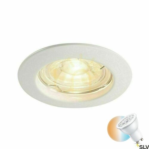 Kontrollera Infälld armatur SLV PIKA vit aluminium 50W 230V 1000714