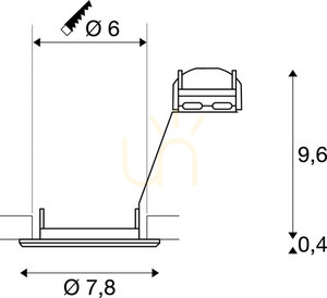 Infälld armatur SLV PIKA QPAR51 krom 50W 230V 1000715 3 Infälld armatur SLV PIKA QPAR51 krom 50W 230V 1000715 small 3