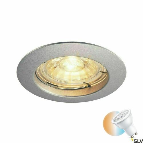Kontrollera Infälld armatur SLV PIKA grå 50W 230V aluminium 1000717