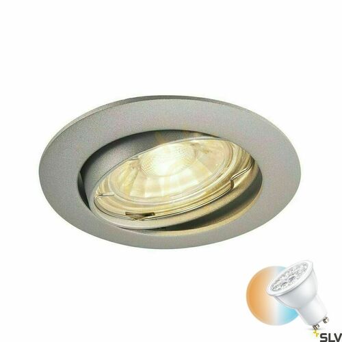 Kontrollera Infälld armatur SLV PIKA grå aluminium 50W 230V 1000721