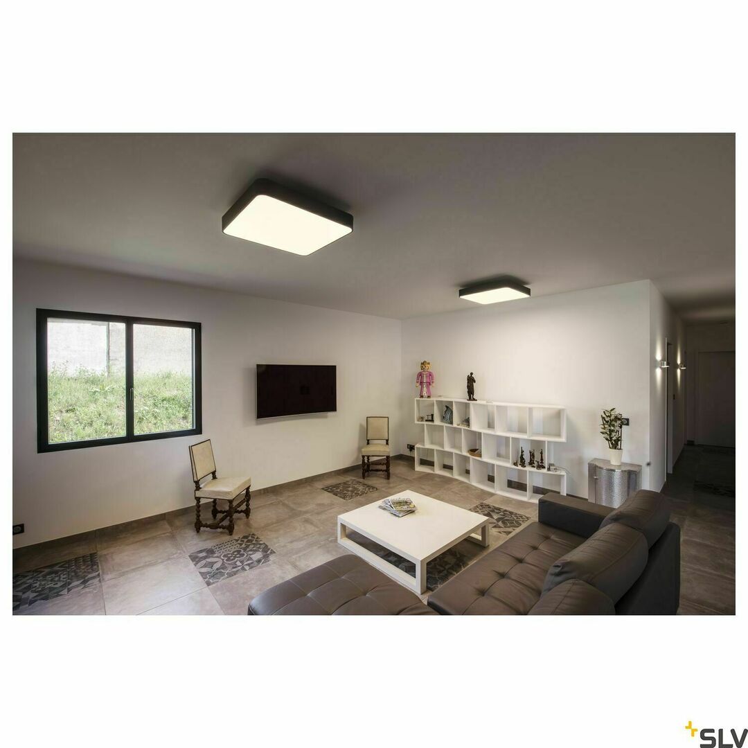 Display Taklampa SLV MEDO 60 Square svart LED 39W 3000K 1000725 Taklampa SLV MEDO 60 Square svart LED 39W 3000K 1000725