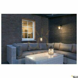 Utomhus hänglampa SLV MOLAT antracit IP44 aluminium glas 23 cm 1000821 small 4
