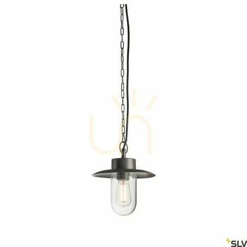 Kontrollera Utomhus hänglampa SLV MOLAT antracit IP44 aluminium glas 23 cm 1000821
