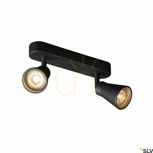 Kontrollera Inbyggd armatur SLV AVO Double svart GU10 50W 1000889