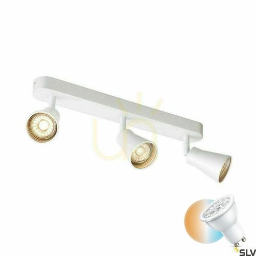 Kontrollera Inbyggd armatur SLV AVO Triple vit GU10 50W 1000893