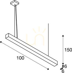 Pendellampa SLV Q-LINE PD svart 46W 3000K 1000927 small 5