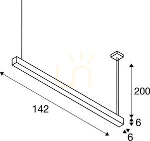 Pendant Light SLV Q-LINE DALI Single Black 142 cm 47W 3000K 1001309 5 Pendant Light SLV Q-LINE DALI Single Black 142 cm 47W 3000K 1001309 small 5