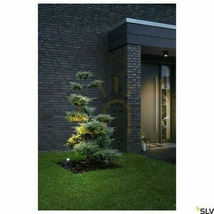 Outdoor Post Light SLV CUBIX 1 antracit aluminium IP44 25W 132835 small 1