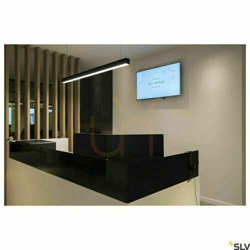 Kontrollera Pendant Light SLV GLENOS II Black 43W 3000K 105 cm 1001400