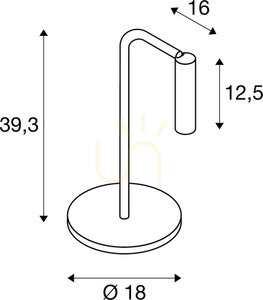 Bordslampa SLV KARPO TL vit dimbar LED 6,2W 3000K 430lm 1001460 4 Bordslampa SLV KARPO TL vit dimbar LED 6,2W 3000K 430lm 1001460 small 4