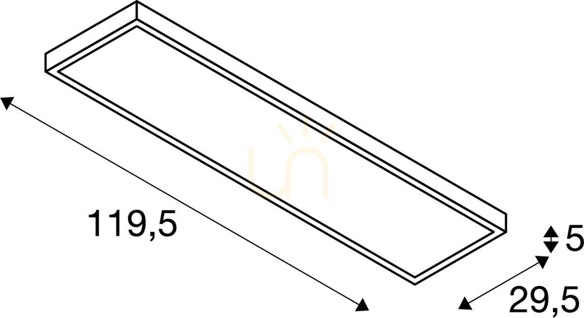 Förhandsvisning Taklampa SLV LED PANEL 1200x300 vit 45W 3000K 1001505 Taklampa SLV LED PANEL 1200x300 vit 45W 3000K 1001505