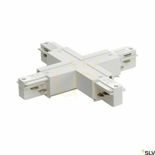 Kontrollera X-koppling med strömmatning SLV EUTRAC 3-fas vit 1001522