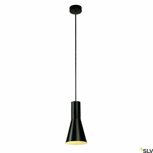Kontrollera Pendellampa SLV PHELIA svart E27 Ø13 cm 133330