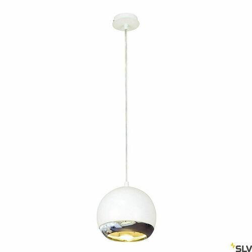 Kontrollera Pendellampa SLV Light Eye ES111 vit/krom 75W 133481