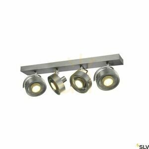 SLV KALU CW 1002025 vägg- och takspotlight, borstad aluminium, 4×GU10 QPAR111, 60 cm small 1