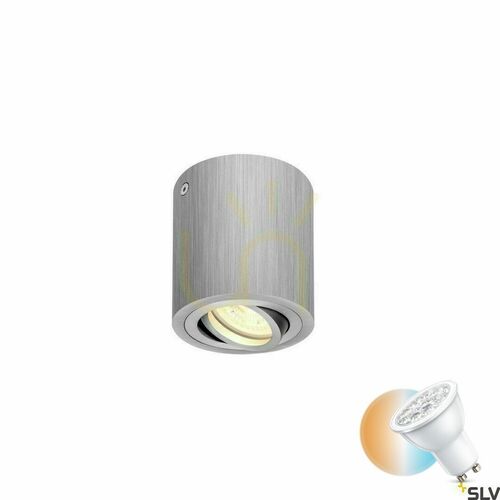 Kontrollera Taklampa SLV TRILEDO ROUND CL aluminium GU10 8,5 cm 1002012