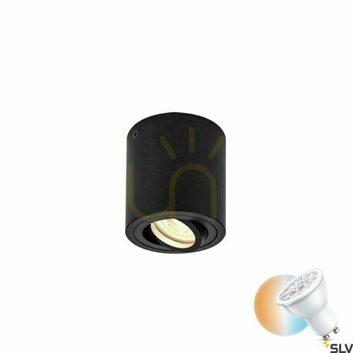 Kontrollera Taklampa SLV TRILEDO ROUND CL svart aluminium 8,5 cm GU10 1002010
