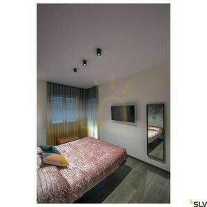 Taklampa SLV TRILEDO ROUND CL svart aluminium 8,5 cm GU10 1002010 small 1