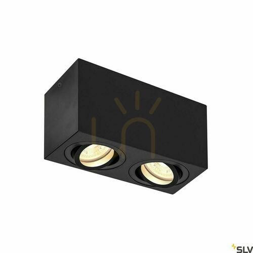 Kontrollera Taklampa SLV TRILEDO Double Square CL svart GU10 1002005