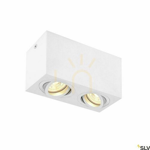 Kontrollera Taklampa SLV TRILEDO Double Square CL vit aluminium 1002006