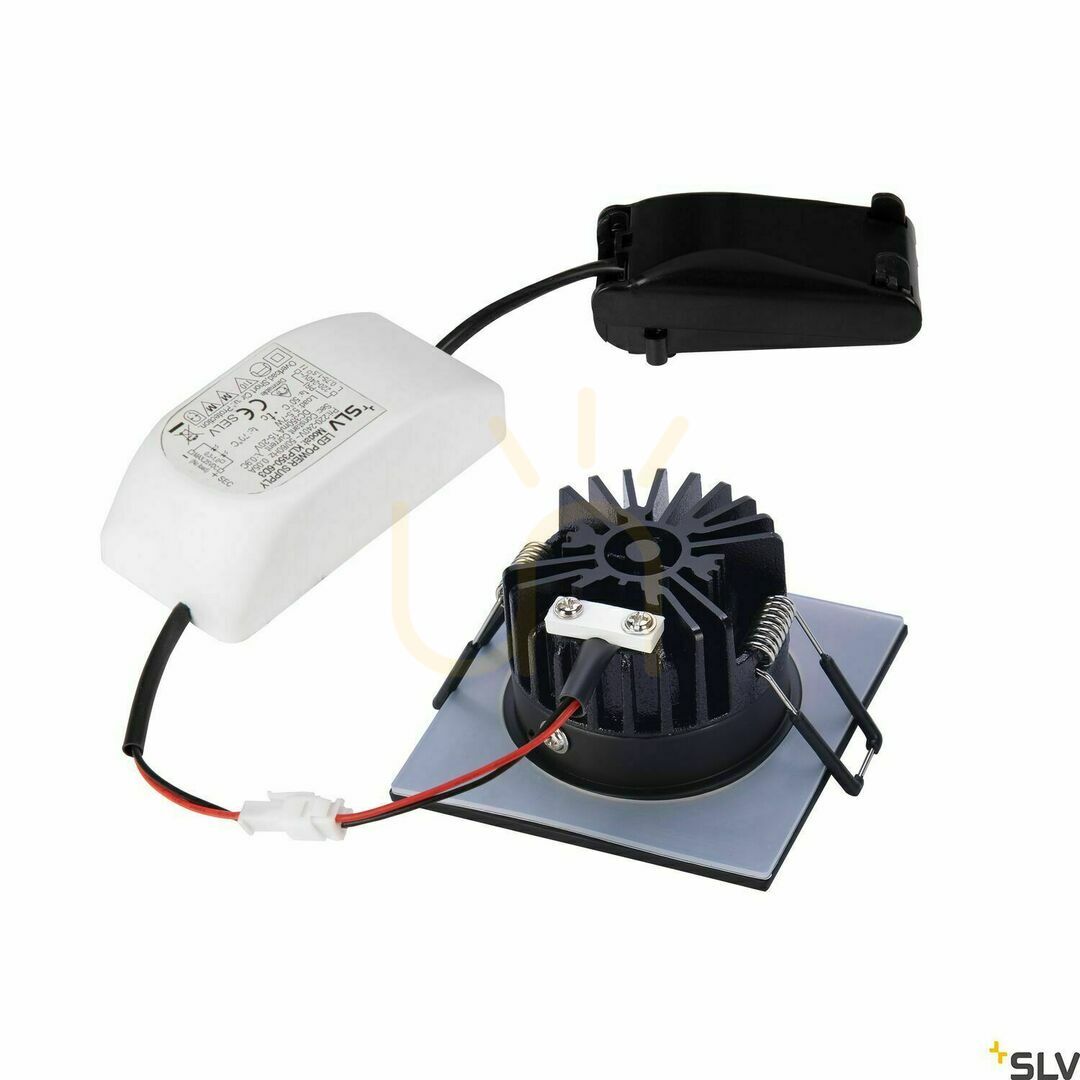 Utsikt Infälld armatur SLV PATTA-I svart 7,3W Dim-to-Warm IP65 rund 1002101 Infälld armatur SLV PATTA-I svart 7,3W Dim-to-Warm IP65 rund 1002101