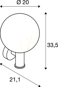 Utomhuslampa SLV GLOO PURE antracit IP44 E27 33,5 cm 1002002 small 3