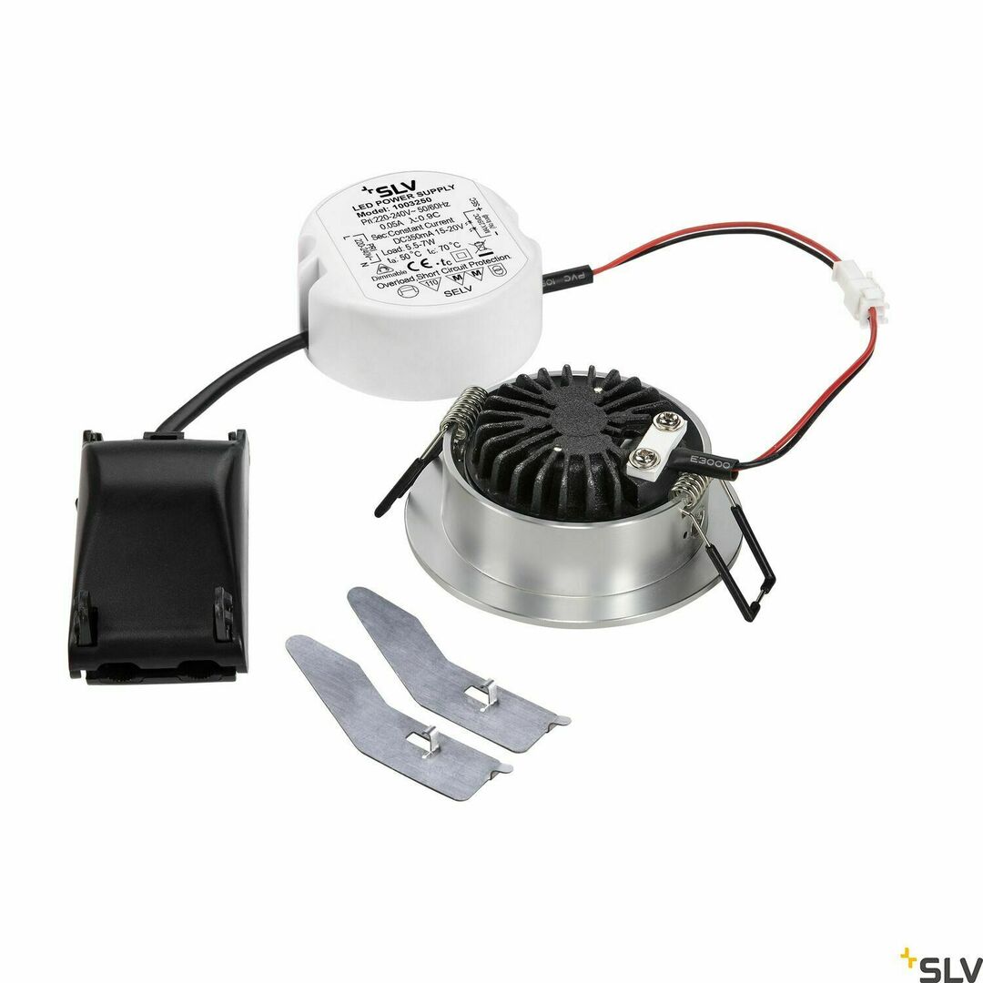 Utsikt Infälld armatur SLV NEW TRIA 68 silver 7,2W Dim to Warm 1001990 Infälld armatur SLV NEW TRIA 68 silver 7,2W Dim to Warm 1001990