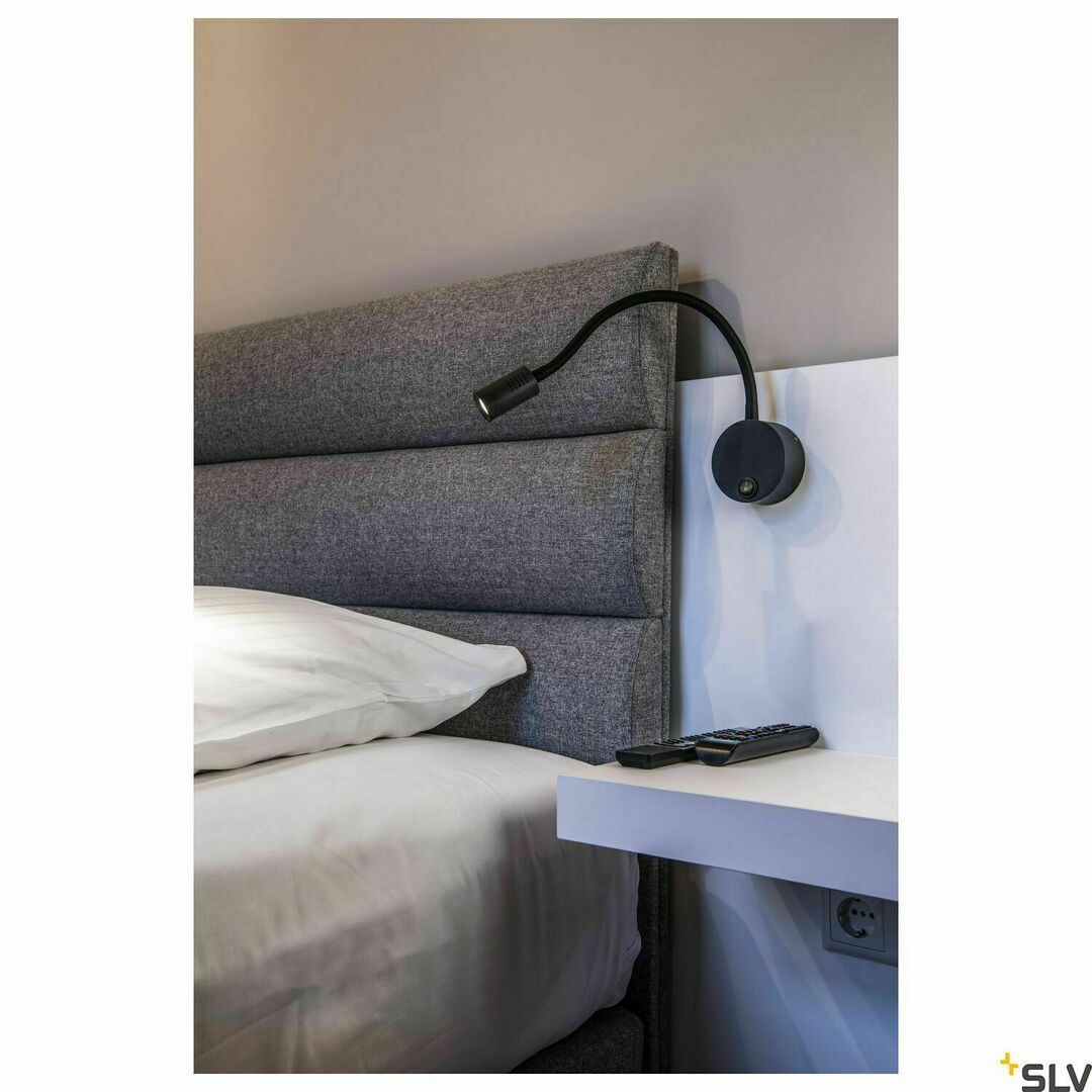 Display Vägglampa SLV DIO FLEX PLATE LED svart 1,9W 4000K 1002432 Vägglampa SLV DIO FLEX PLATE LED svart 1,9W 4000K 1002432