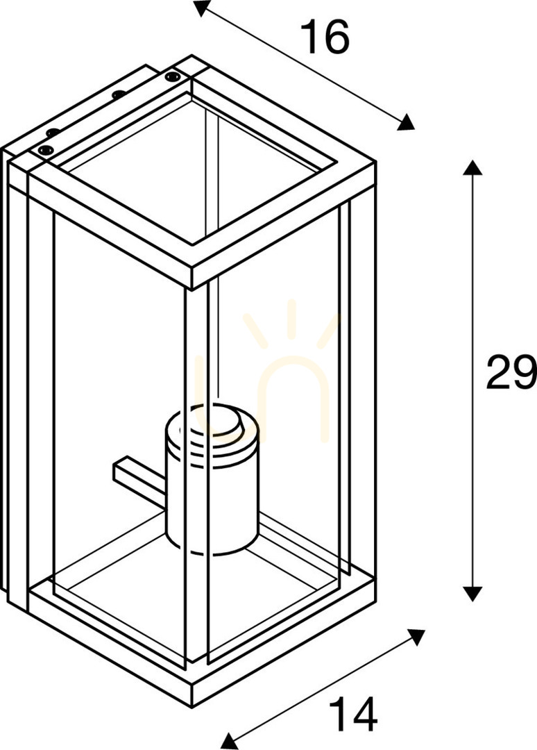 Utsikt Väggarmatur SLV QUADRULO WL E27 antracit aluminium IP44 1002403 Väggarmatur SLV QUADRULO WL E27 antracit aluminium IP44 1002403